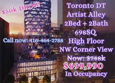 ✨ Downtown Toronto | Artist Alley Condo Assignment ✨ Location: 238 Simcoe St, Toronto Layout: 2 Bedr...