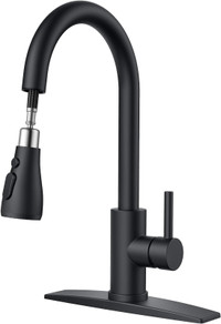 FORIOUS Black Kitchen Faucets