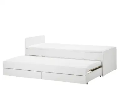 IKEA SLÄKTBed frame w/pull-out bed + storage Trundle, View more