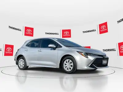 Thornhill Toyota Proudly Presents This Silver 2022 Toyota Corolla Hatchback CVT, Featuring:~ Ontario...