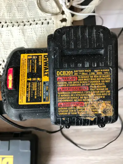 DEWALT 20V MAX Battery Pack with Charger and tool box, View more