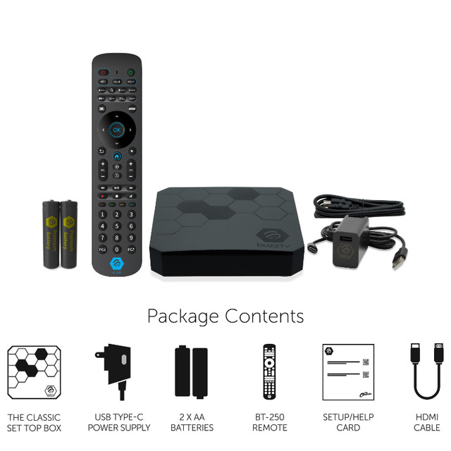 BuzzTV The Classic  XRS4500 Airmouse Android 11 IP TV 4K Box in General Electronics in Mississauga / Peel Region - Image 4