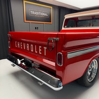 Check out this beautifully restored 1965 Chevrolet C10 Deluxe pickup finished in Cardinal red and Er... (image 8)