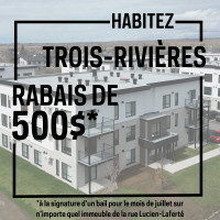 4½ NEUFS DISPONIBLE 1ER JUILLET !