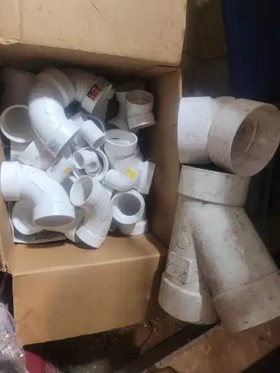 Pvc pipe fittings $50 Have thousands more items in stock here at treasurehunterdonpec on bethel rd p...