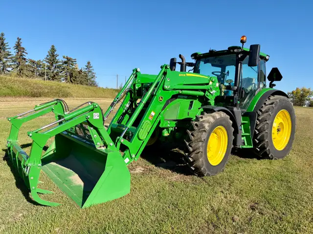 2023 John Deere 6R 155 with 640R  - IVT with 265 Hours in Farming Equipment in Calgary - Image 6