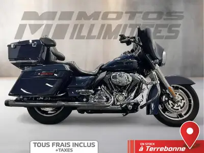 Harley-Davidson FLHX STREET GLIDE 2009 Bleu 86738 km km au compteur. Motos Illimitées Terrebonne. Pr...