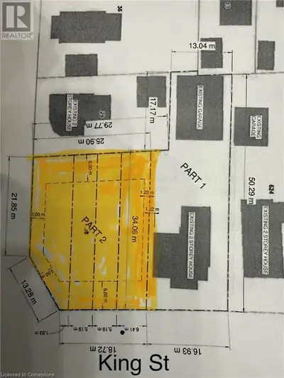 POTENTIAL BUILDING LOT TO BE SEVERED FROM 518 KING ST. Corner lot for sale...several options have be...