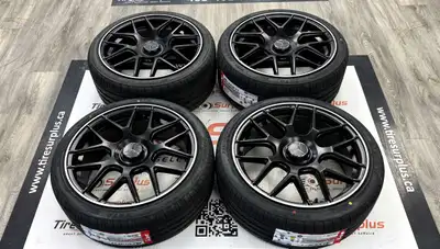 Replica M14 Staggered Rims & Zeta Summer Tires Fits Mercedes Cars Wheel Size: 19x8.0J Front Wheel Si...