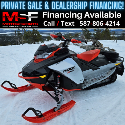 Welcome to Motorsports Financing - Kelowna! 2022 Skidoo Mxz Engine: 500