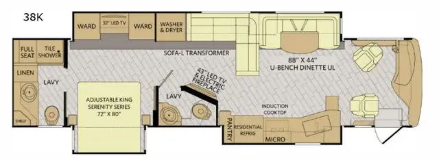 2018 Fleetwood RV Discovery 38K only 14,584 Miles in RVs & Motorhomes in Moncton - Image 3