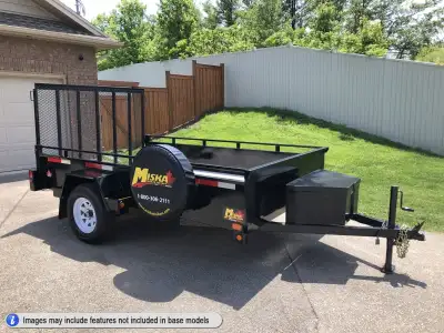 New 6'x10' Premium Steel Utility Trailers by Miska - Made in Canada Ready to Roll, starting at just...