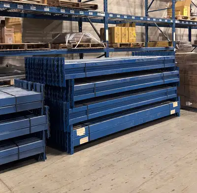 USED Redi rack Beams 9' x 4" for Pallet Racking warehouse rack, View more
