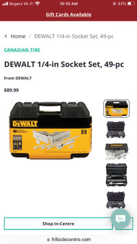 Dewalt 1/4 inch drive 49 socket set lifetime warranty