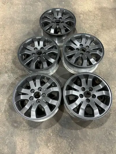 OEM 16in ALLOY WHEELS OFF OF A HONDA CRV FITS LOTS OF OTHERS 5x114.3 64.1 $450 SET OF 5 (COMPLETE SE...