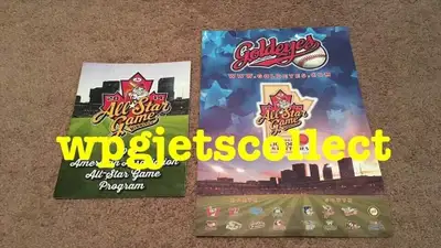 Winnipeg Goldeyes - Allstar Game Program and Allstar Game Sticker Sheet - 2014. Items are still in g...