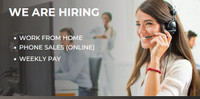 Work from home Sales Job - Weekly pay + Commission