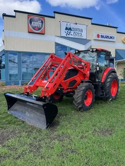 2024 KIOTI HX9010 POWER SHUTTLE TRACTOR WITH DELUXE CAB AND LOADER WITH A 90" BUCKET AND CUTTING-EDG...
