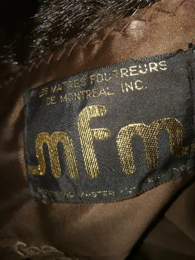 Manteau de vison noir 100% naturel, View more