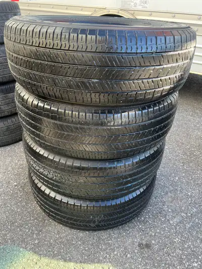 Good for season, set of Yokohama Geolandar G91 all season tires. 225/65/17 5/32nd tread remaining #3...