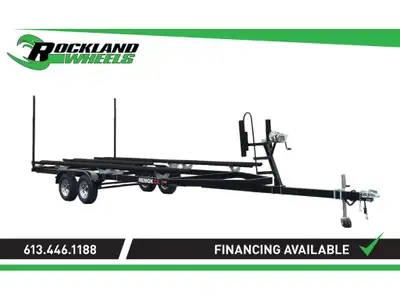 REMOK PONTOON TRAILER 20-25' TRITOON KIT, DOUBLE AXLE WITH BRAKES 2025 Ce modèle est équipé de : - K...