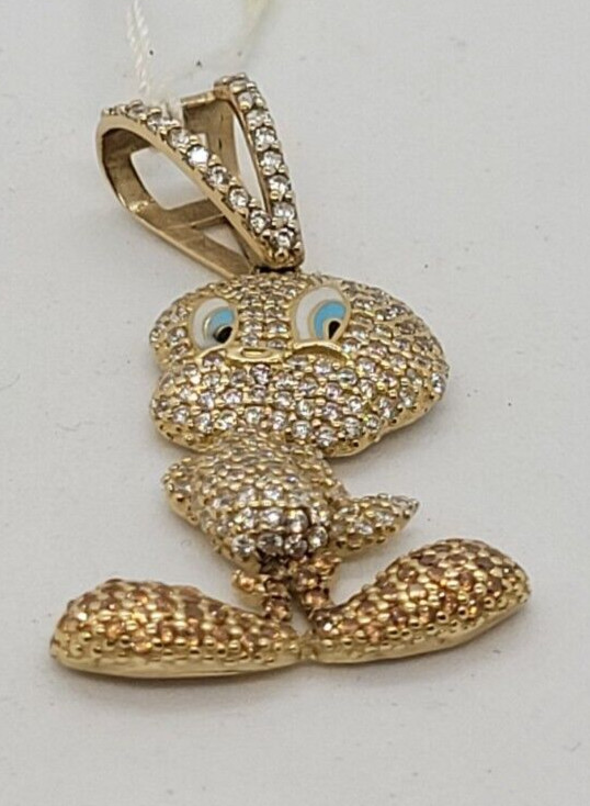 (75481-5) Ladies 10K Yellow Gold Tweety Bird Pendent in Jewellery & Watches in Calgary - Image 3