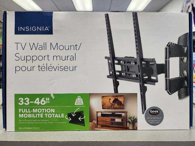 Insignia 33" - 46" Full Motion TV Wall Mount - BRAND NEW in Other in Oakville / Halton Region