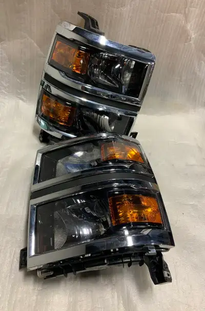2015 2016 CHEVROLET SILVERADO LEFT RIGHT HEADLIGHT HEADLAMP OEM ___________________ RIGHT PARTS FOR...