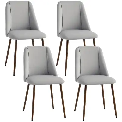 Upholstered Dining Chairs Set of 4, Velvet Accent Chair with Bac, View more