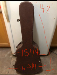 Hard case for acoustic guitar