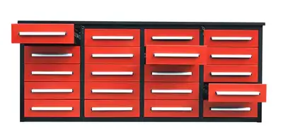 7FT Heavy-Duty Steel Tool Bench – Workbench with Drawers, View more