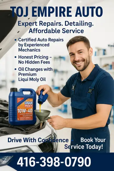 T.O.J EMPIRE AUTO REPAIR – Quality Service at Affordable Prices! Looking for a reliable auto repair...