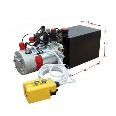 NEW DOUBLE ACTING HYDRAULIC POWER SUPPLY TRAILER PUMP 8LCZYY, View more