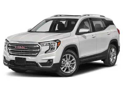 Introducing the 2022 GMC Terrain SLT in a sophisticated white finish, equipped with All-Wheel Drive...