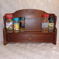 Rare French's Brand Single Shelf Spice Storage Rack