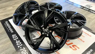 Replica AU06 Matt Black Wheels Fits Audi Cars, Q5, Q7 and Q8 -Wheel Size: 20x9.0J -Bolt Pattern: 5x1...