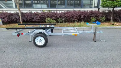 NEW 4X8 FOLDING UTILITY BOAT TRAILER 37561BT, View more