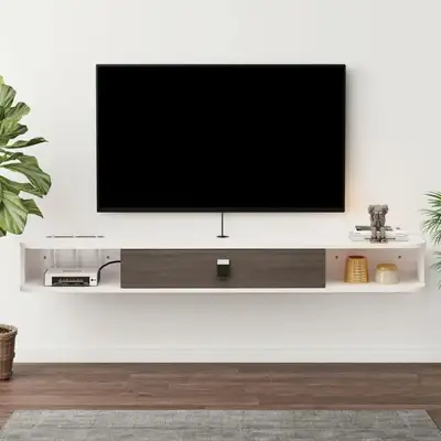 *BNIB!* Bixiaomei Floating TV Unit,Wall Mounted TV Cabinet 95".., View more