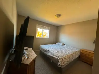 Large Furnished Bedroom Airdrie
