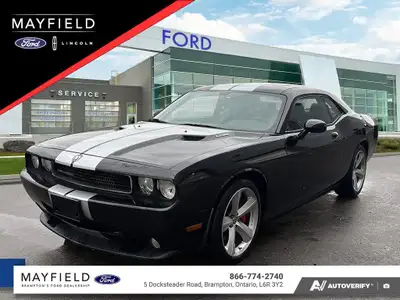 2010 Dodge Challenger SRT8 Brilliant Black Crystal Pearlcoat SRT HEMI 6.1L V8. PREMIUM SOUND SYSTEM...