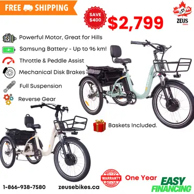 New 750W Electric Trike - Etrike, View more