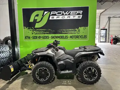 2025 CAN AM OUTLANDER XT 850 WITH SNOW BLADE!!! Whew!!!! Just in time for winter!!! Check out this n...