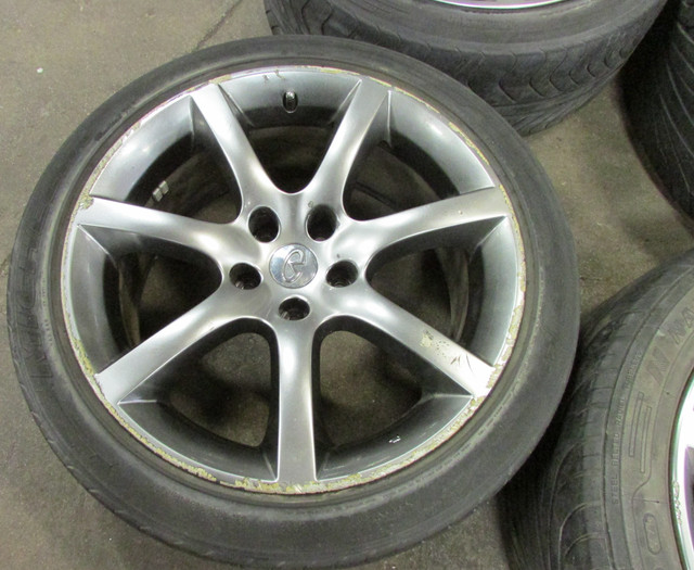 Infiniti G35 OEM Rims 245/45R18 225/45R18 in Tires & Rims in Mississauga / Peel Region - Image 3