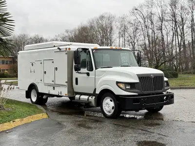 2014 International Terrastar Service Truck Vacuum Piping Northern Blower Hoses Storage Compartments...