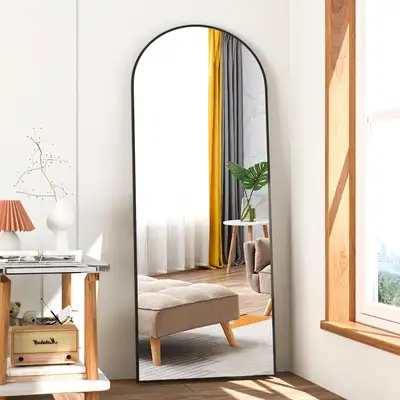 WE DELIVER - Full Length Mirror 58"x18" Arch Floor Mirror with S, View more