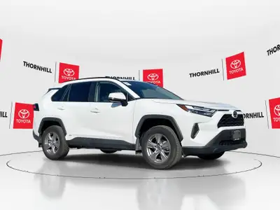 Thornhill Toyota Proudly Presents This White 2025 Toyota RAV4 Hybrid with XLE AWD Package, Featuring...