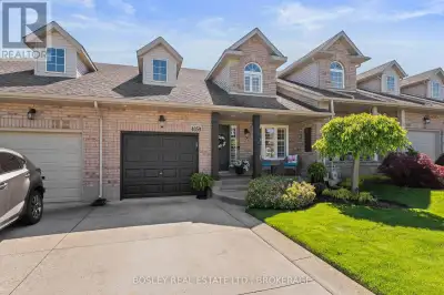 Welcome to a beautifully maintained townhome tucked into a quiet enclave of Beamsville, backing dire...
