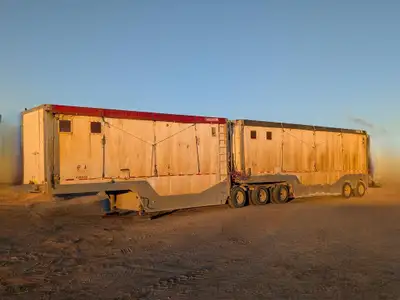 1999 Temisko CT-T2W-40-5 Chip Trailer Lead & 1999 Temisko CT-T2W-36-5 Chip Trailer Pup - air ride su...