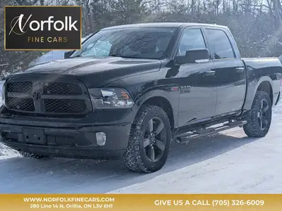 2018 Ram 1500 Big Horn — CERTIFIED 185,953 KM 3.0L, V6 Diesel, 4x4 AM/FM Radio, Uconnect/Bluetooth,...
