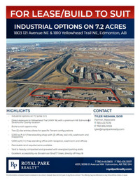 INDUSTRIAL OPTIONS ON 7.2 ACRES